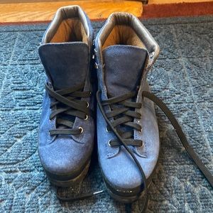 Lllbean th insular lace up blue color boots